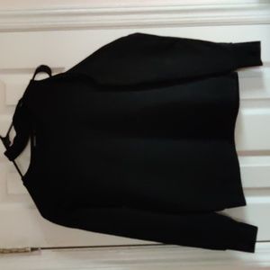 Boohoo Cut Out Shoulder Sweatshirt, Size S